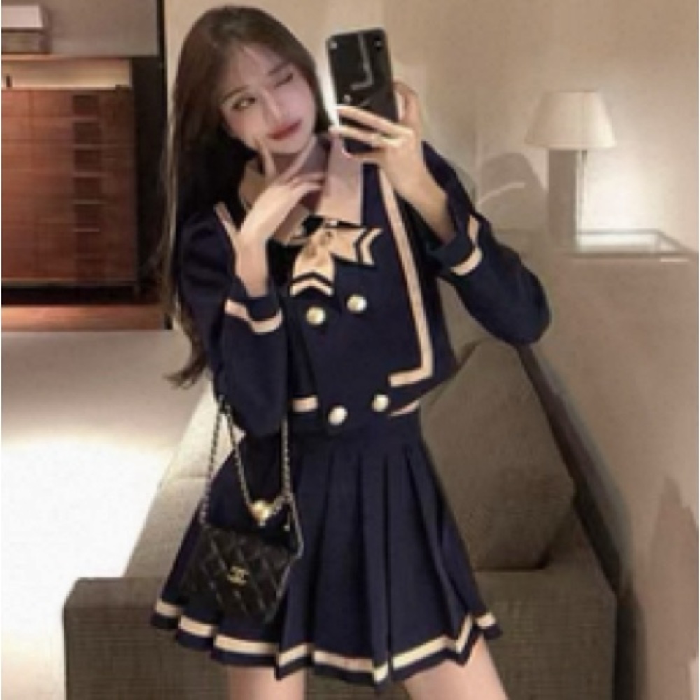 Navy Blue Sailor Dress